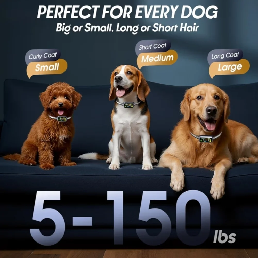Dog Bark Collar Pro, Instant Bark Solution, Smart Anti Barking Device